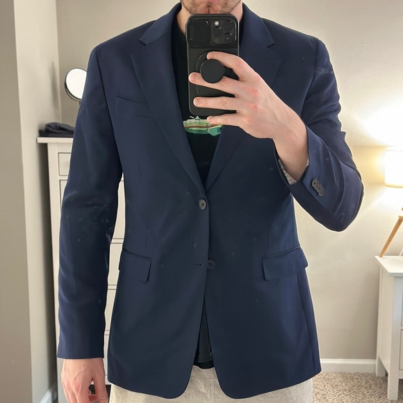 Banana Republic Tailored Fit Navy Suit Jacket - Picture 1 of 5